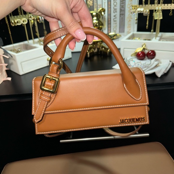 Jacquemus The Chiquito Boucle Long Bag Leather Light Brown - Picture 4 of 7